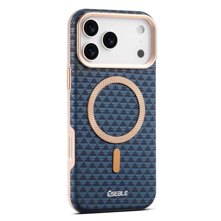 For iPhone 17 Pro Max ESEBLE L3 Triangular Shield Metal Lens Magnetic Phone Case(Royal Blue)