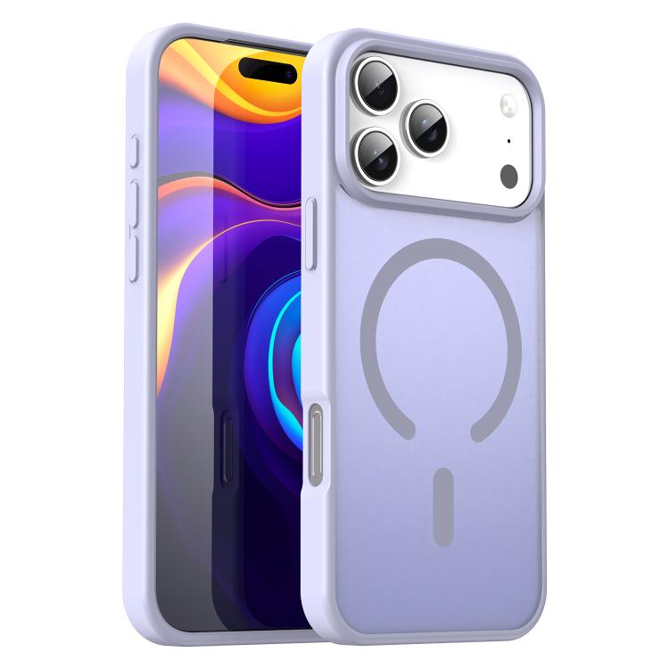 For iPhone 17 Pro Max Fanying Series PC Hybrid TPU Translucent Frosted MagSafe Phone Case(Lavender)
