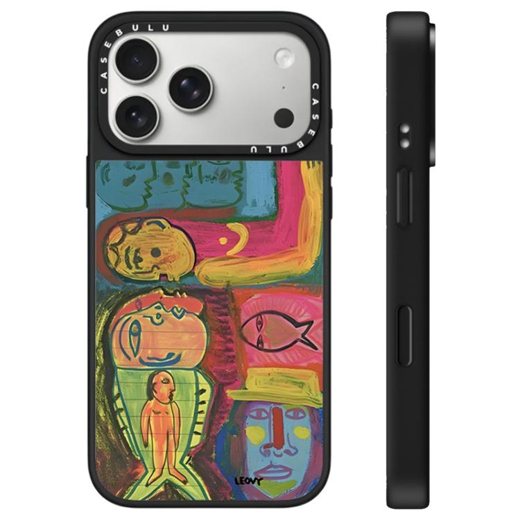 For iPhone 17 Pro Max Floating Man Series Pattern Mirror Phone Case(Mermaid)