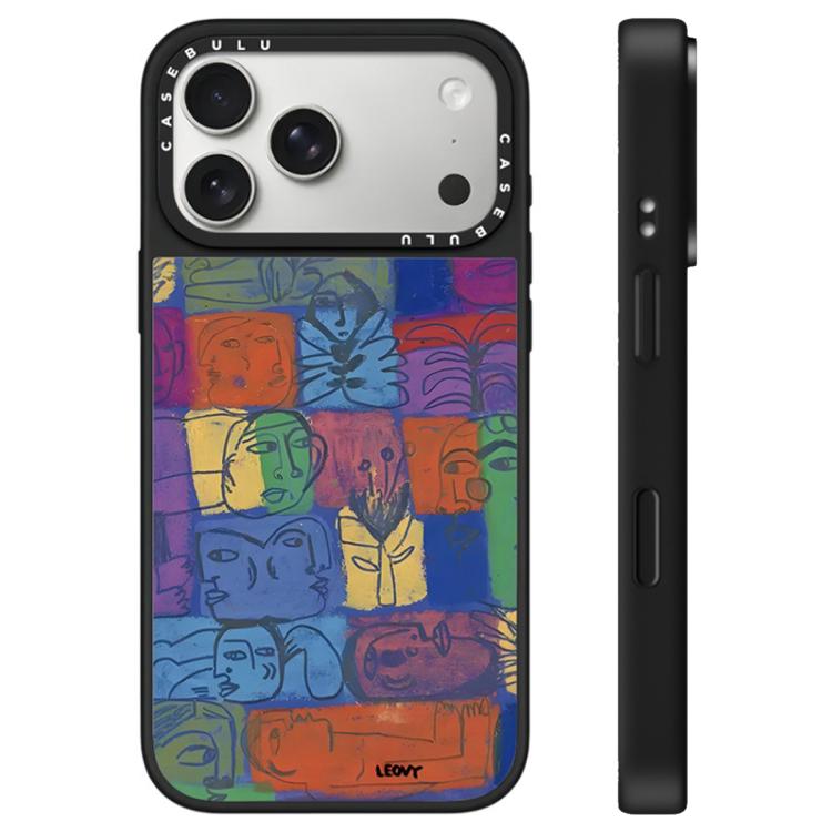 For iPhone 17 Pro Max Floating Man Series Pattern Mirror Phone Case(Portrait)