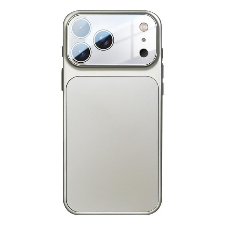 For iPhone 17 Pro Max Frosted Acrylic Hybrid TPU Phone Case with Lens Film(TitaniumGrey)