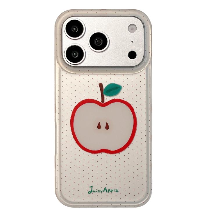 For iPhone 17 Pro Max Frosted Black Polka Dot Full Coverage TPU Phone Case(Apple)