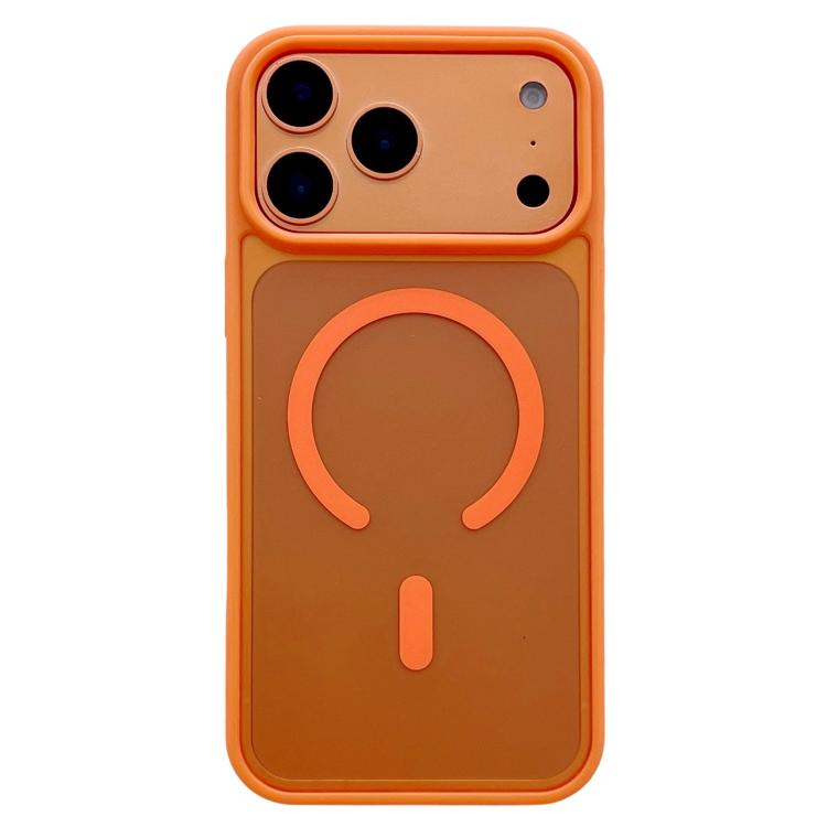 For iPhone 17 Pro Max Frosted Skin Feel MagSafe Phone Case(Orange)