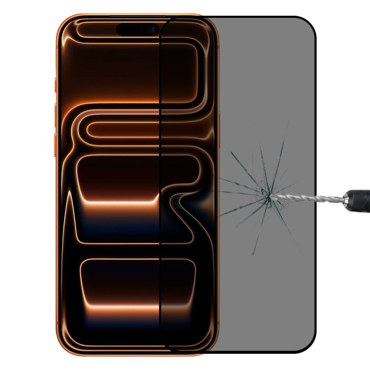 For iPhone 17 Pro Max Full Cover Anti-spy Silk Screen Tempered Glass Film