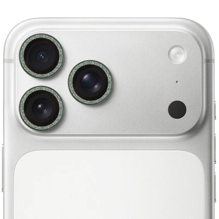 For iPhone 17 Pro Max Glitter Camera Lens Protector Ring Film(Green)