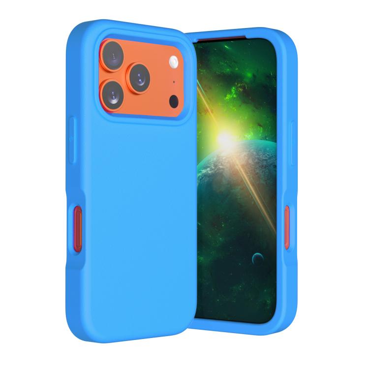 For iPhone 17 Pro Max Guard Screen EVA Shockproof Phone Case(Blue)