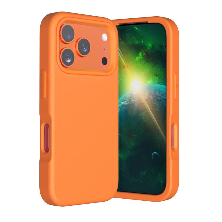 For iPhone 17 Pro Max Guard Screen EVA Shockproof Phone Case(Orange)
