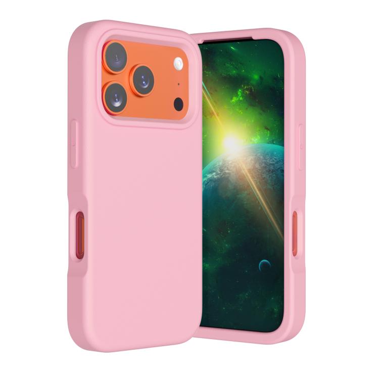 For iPhone 17 Pro Max Guard Screen EVA Shockproof Phone Case(Pink)