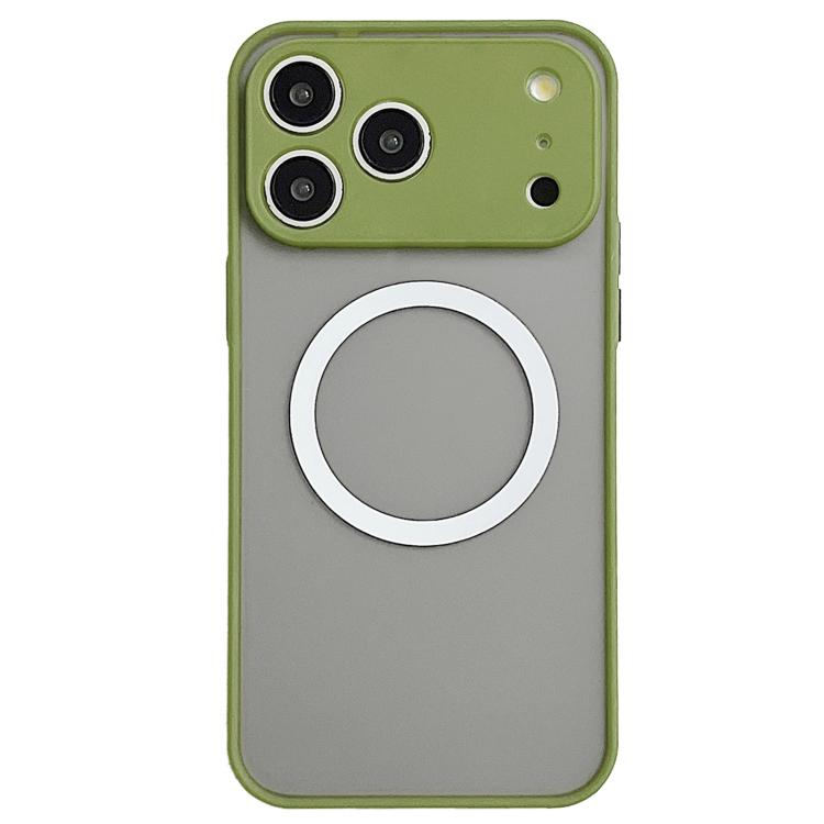 For iPhone 17 Pro Max Hawkeye Skin Feel MagSafe Phone Case(Army Green)