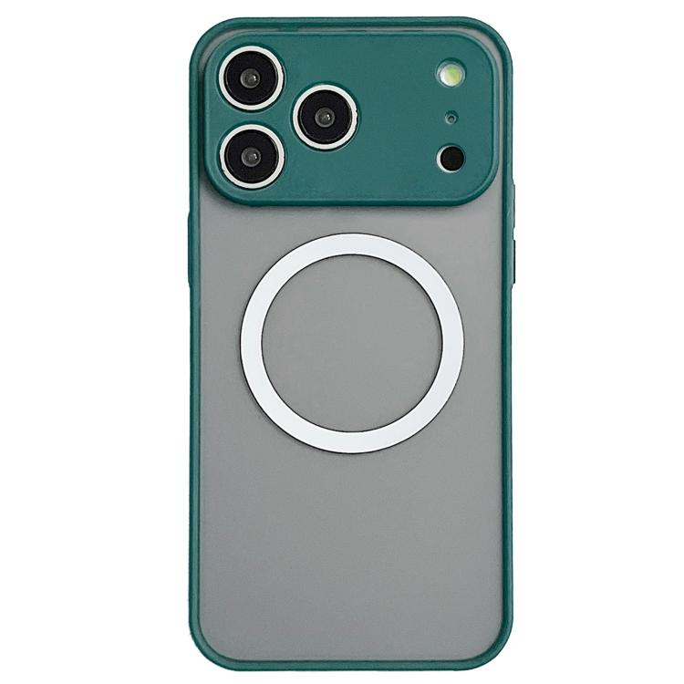 For iPhone 17 Pro Max Hawkeye Skin Feel MagSafe Phone Case(Dark Green)