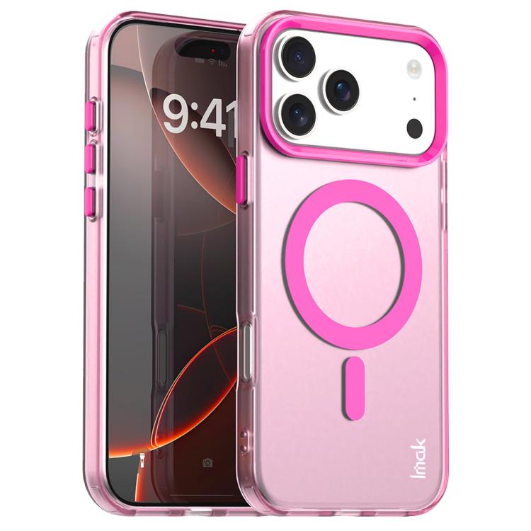 For iPhone 17 Pro Max IMAK Candy Series Shockproof MagSafe Phone Case(Red)
