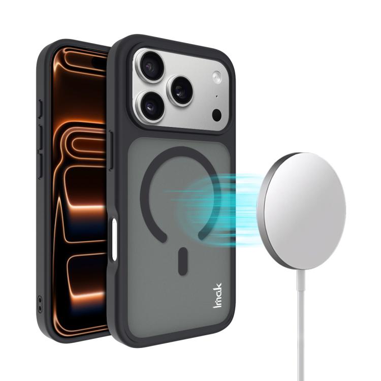 For iPhone 17 Pro Max imak UX-9C Series Magnetic Shockproof PC + TPU Phone Case(Black)
