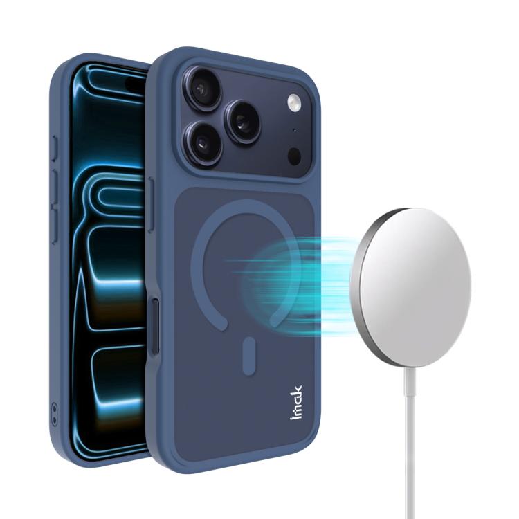 For iPhone 17 Pro Max imak UX-9C Series Magnetic Shockproof PC + TPU Phone Case(Dark Blue)
