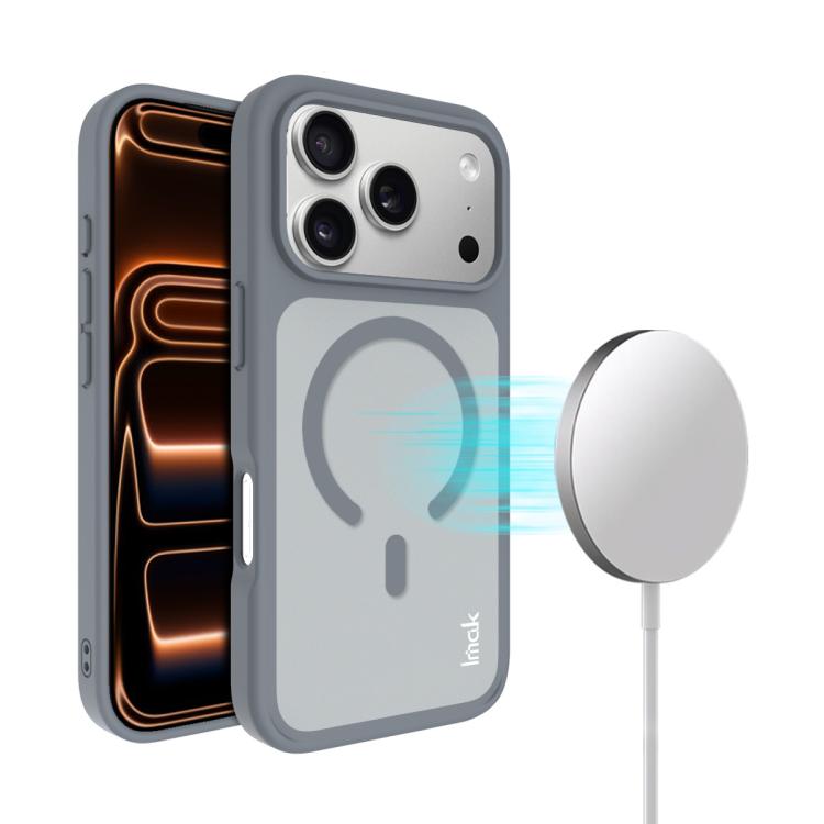 For iPhone 17 Pro Max imak UX-9C Series Magnetic Shockproof PC + TPU Phone Case(Gray)