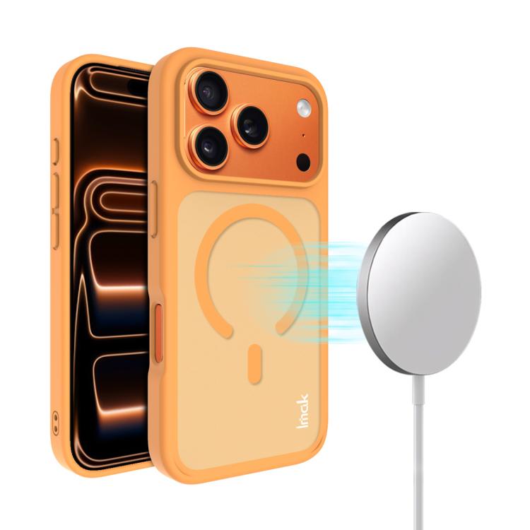 For iPhone 17 Pro Max imak UX-9C Series Magnetic Shockproof PC + TPU Phone Case(Orange)