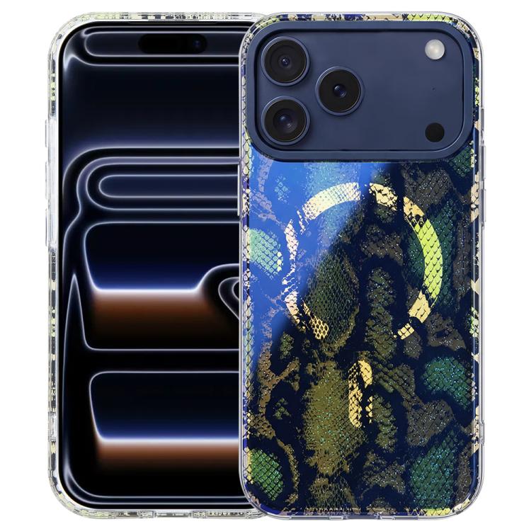 For iPhone 17 Pro Max IMD Blue Light Jungle Series Magnetic Phone Case(Shadow Phantom)