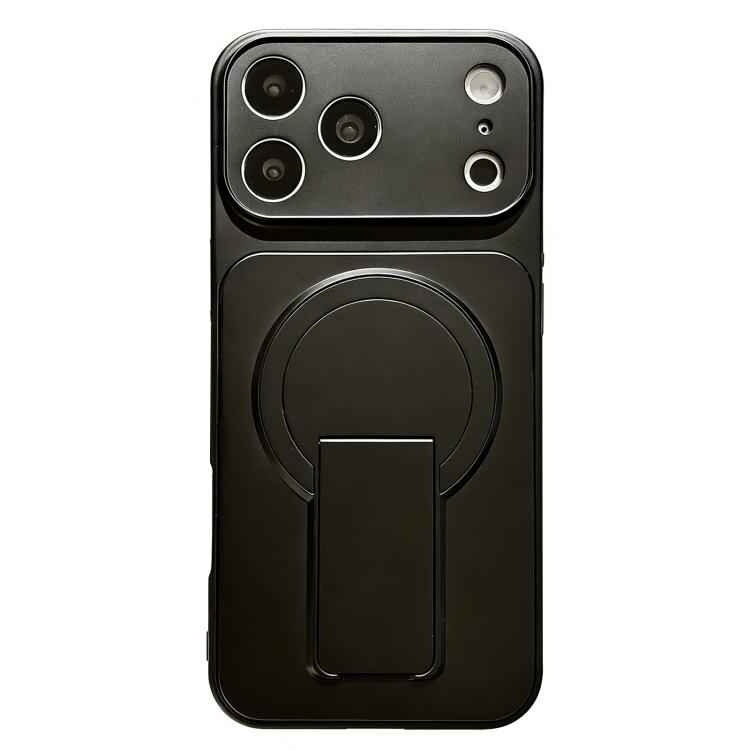 For iPhone 17 Pro Max Instantly Transforms Into 17 Pro Invisible Holder Magnetic Phone Case(Black)