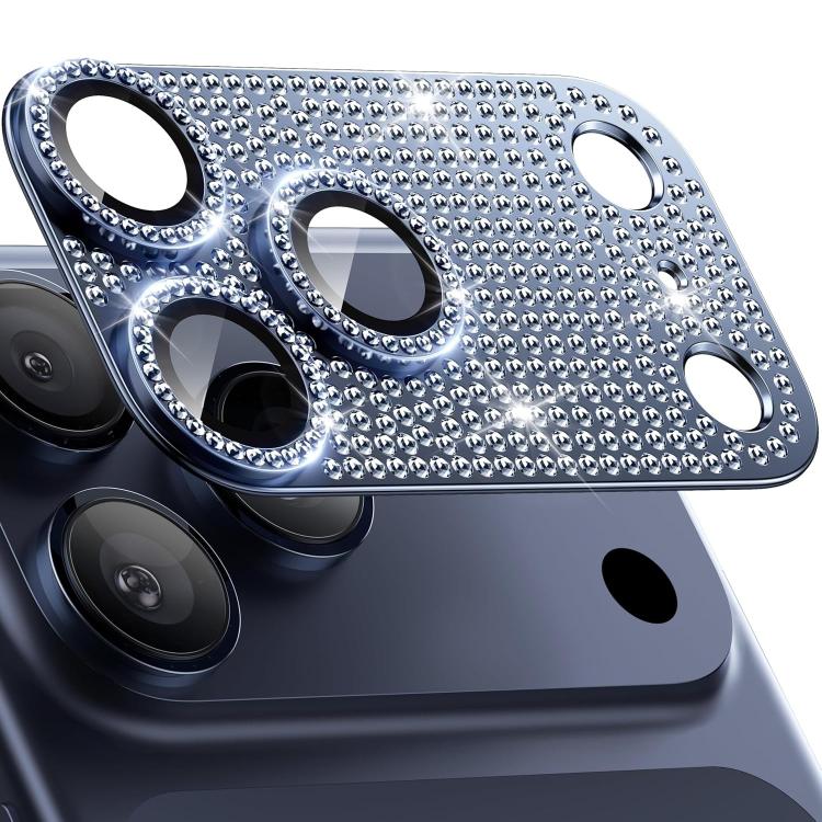 For iPhone 17 Pro Max Kalebol All-in-One Frosted Metal Armor Diamond-Shine Camera Lens Film(Blue)