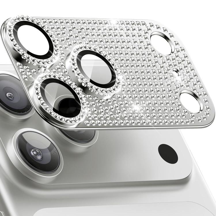 For iPhone 17 Pro Max Kalebol All-in-One Frosted Metal Armor Diamond-Shine Camera Lens Film(Silver)