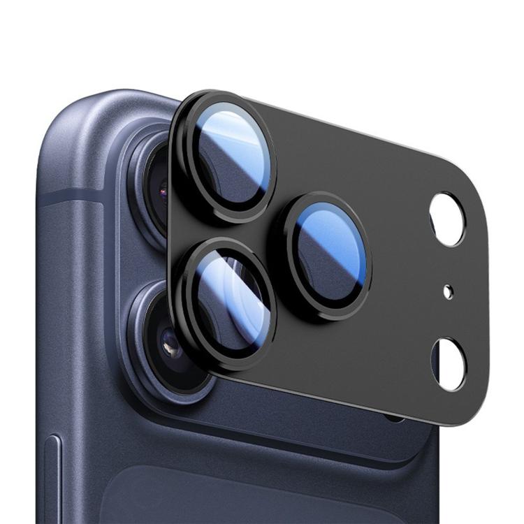 For iPhone 17 Pro Max Kalebol Armor Full-Coverage Metal Lens Ring Protector Film(Black)