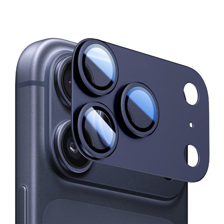 For iPhone 17 Pro Max Kalebol Armor Full-Coverage Metal Lens Ring Protector Film(Blue)