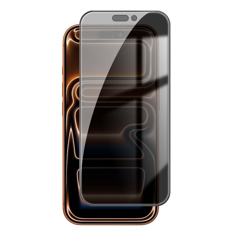 For iPhone 17 Pro Max Kalebol High-Aluminum Screen-Printed Full-Coverage Black-Border Privacy Tempered Glass Film