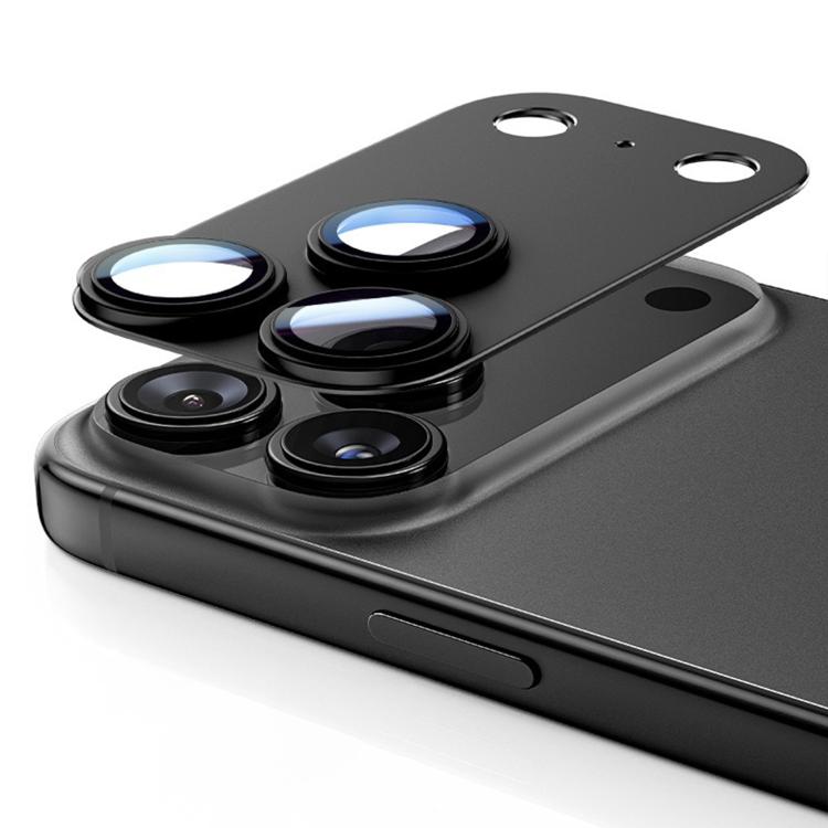 For iPhone 17 Pro Max Kalebol Precise Alignment Stepped Eagle Eye Metal Lens Film(Black)