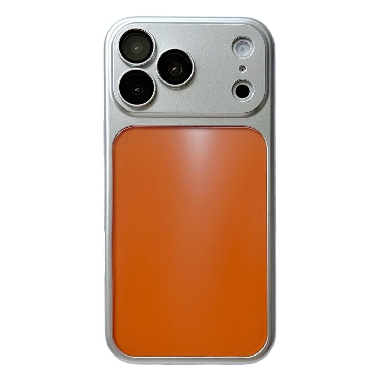 For iPhone 17 Pro Max Laser Colorful PC + TPU Shockproof Phone Case(Orange)