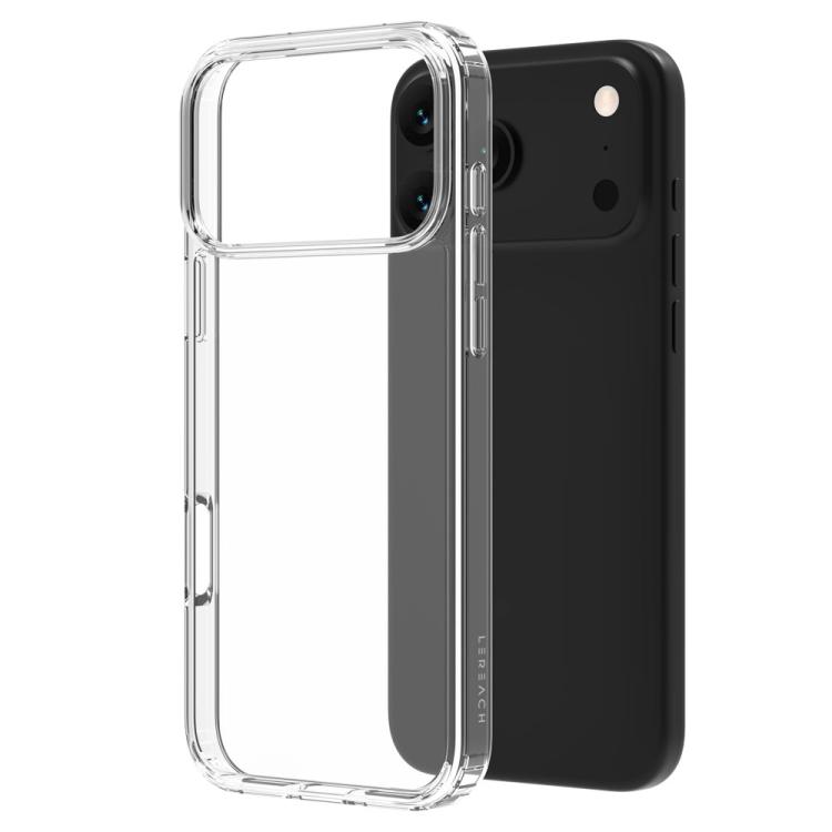For iPhone 17 Pro Max LeReach TOC Clear Series Dual-Composite Armor TPU + Acrylic Shockproof Phone Case(Transparent)