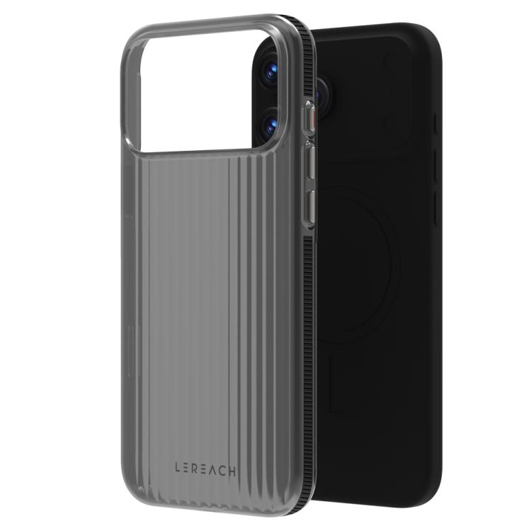For iPhone 17 Pro Max LeReach TOC Icicle Series Ice Mist Double-Sided Non-Slip Phone Case(Black)