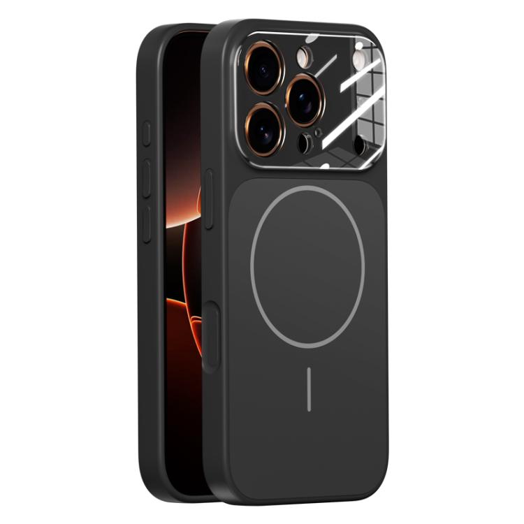 For iPhone 17 Pro Max Liquid Silicone Transform 17 Series Magnetic Phone Case(Black)