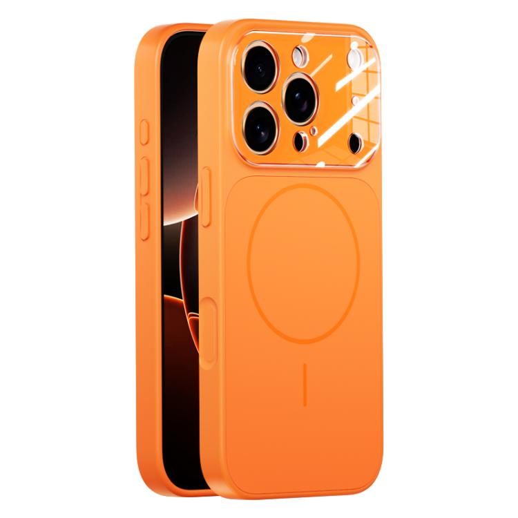 For iPhone 17 Pro Max Liquid Silicone Transform 17 Series Magnetic Phone Case(Orange)