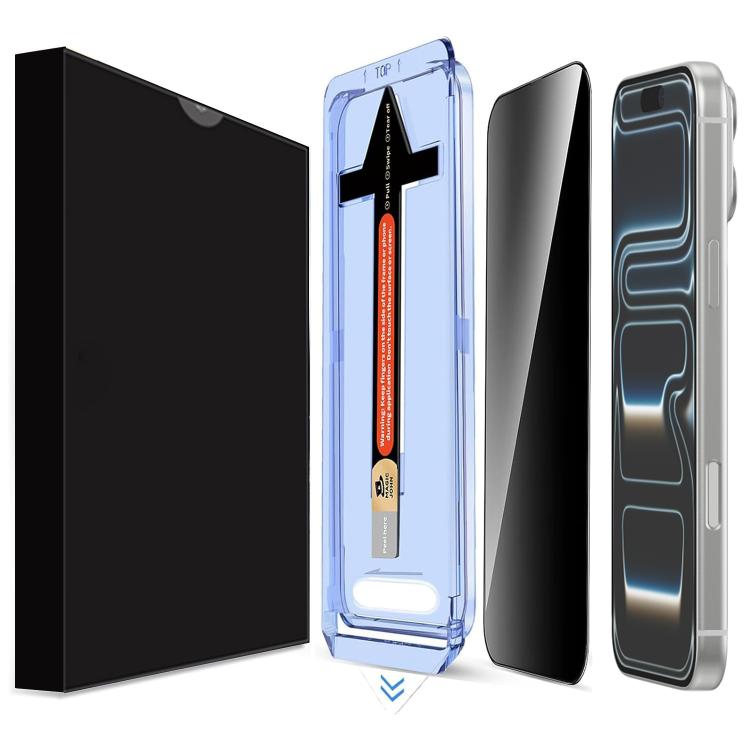 For iPhone 17 Pro Max LK Easy Install Privacy Tempered Glass Film(Black)