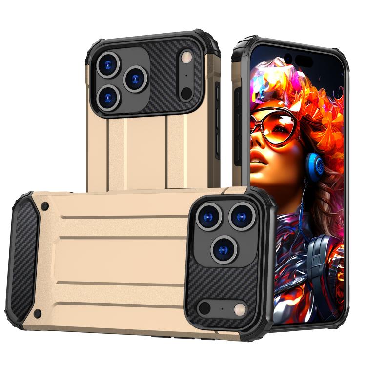 For iPhone 17 Pro Max Magic Armor TPU Phone Case(Gold)