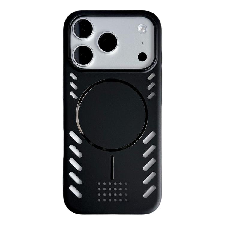 For iPhone 17 Pro Max Metallic Paint Cooling PC Magnetic Phone Case(Ultimate Black)