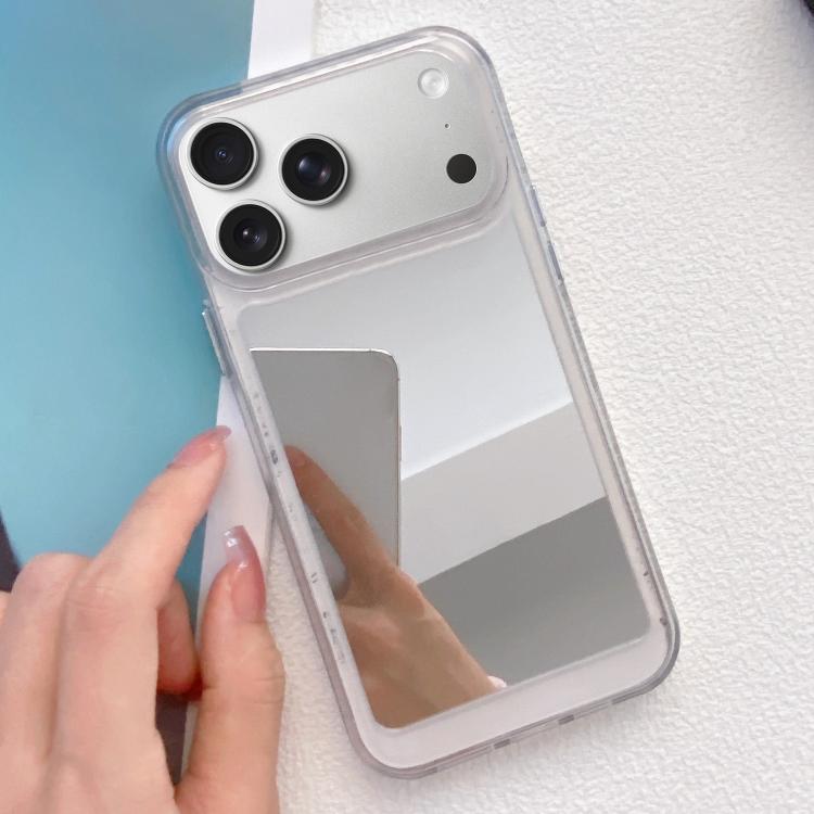 For iPhone 17 Pro Max Mirror TPU Phone Case(White)