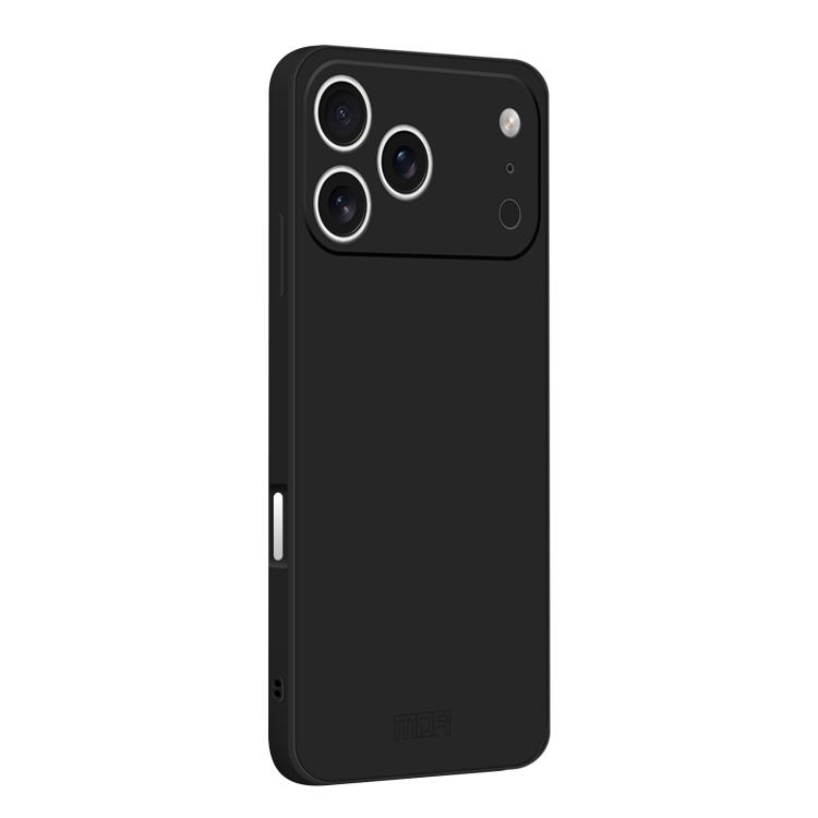 For iPhone 17 Pro Max MOFI Caring Soft Shell Liquid Silicone Skin Feel Phone Case(Black)