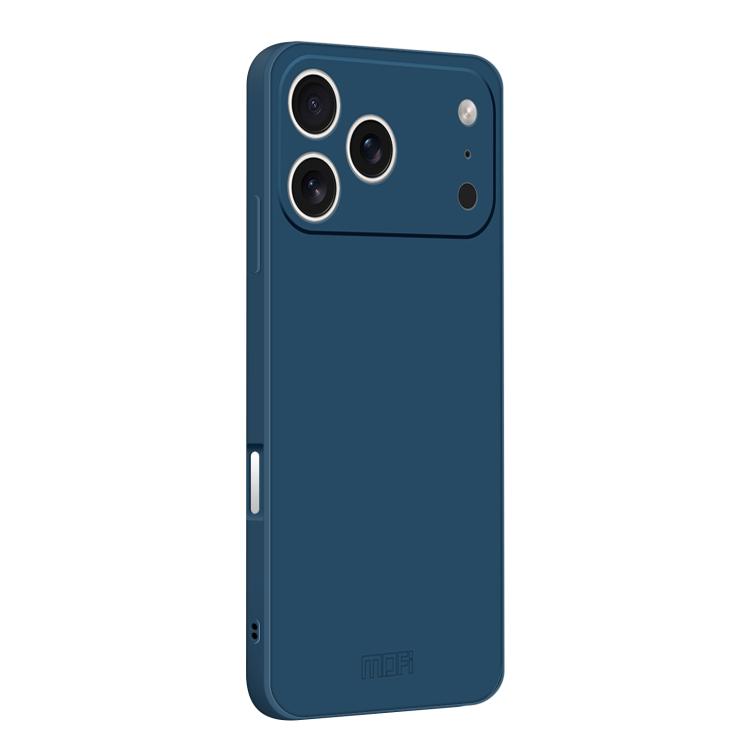 For iPhone 17 Pro Max MOFI Caring Soft Shell Liquid Silicone Skin Feel Phone Case(Blue)