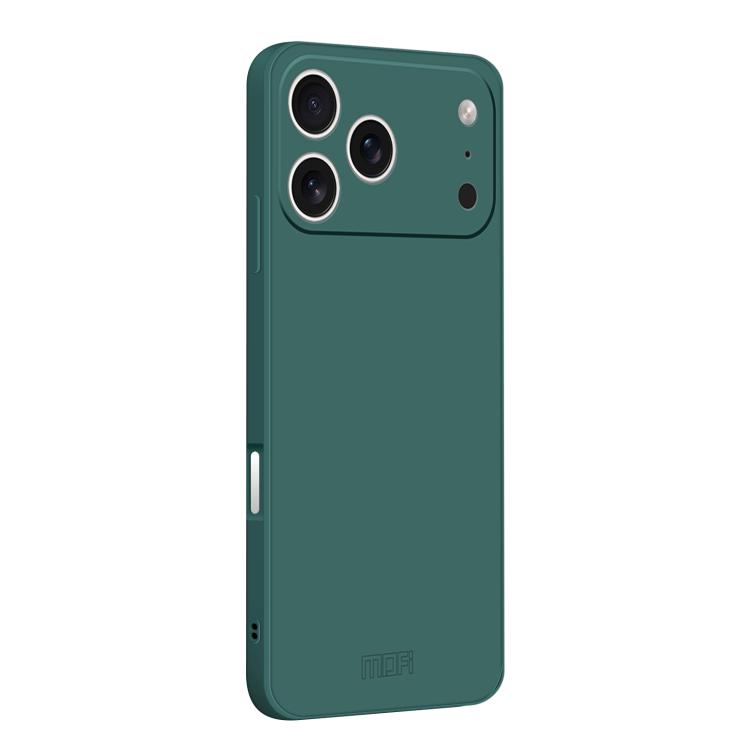 For iPhone 17 Pro Max MOFI Caring Soft Shell Liquid Silicone Skin Feel Phone Case(Dark Green)