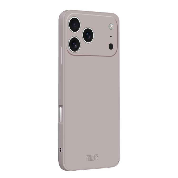 For iPhone 17 Pro Max MOFI Caring Soft Shell Liquid Silicone Skin Feel Phone Case(Titanium Gray)