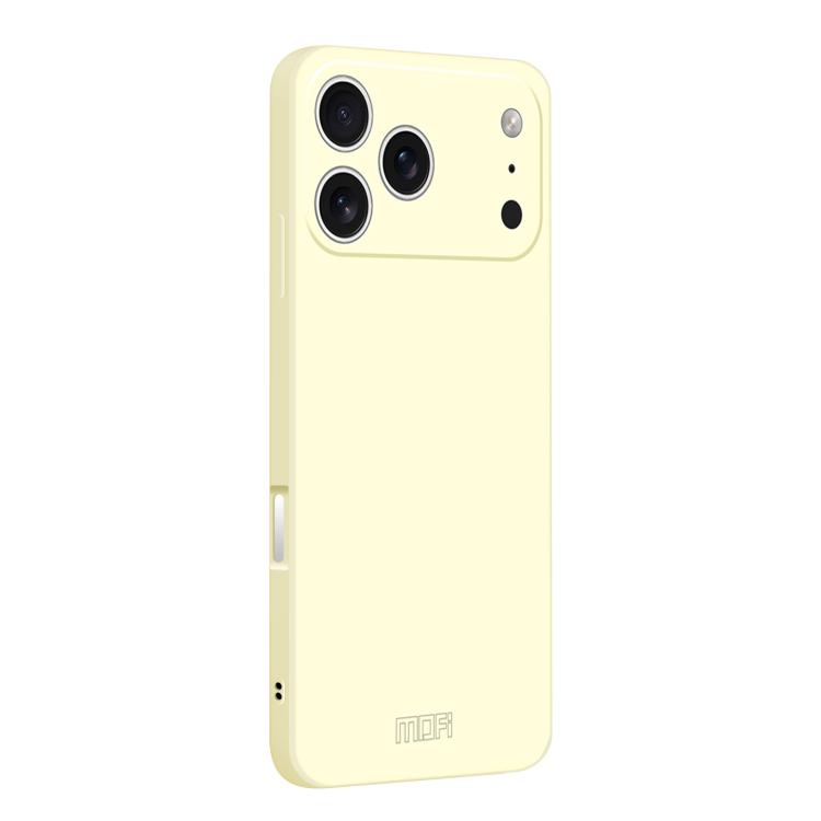 For iPhone 17 Pro Max MOFI Caring Soft Shell Liquid Silicone Skin Feel Phone Case(White)