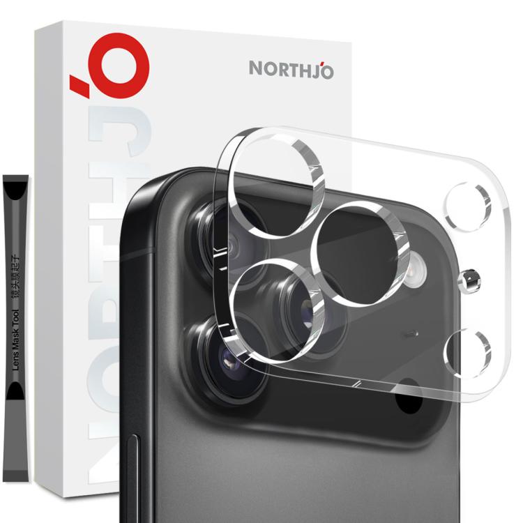 For iPhone 17 Pro Max NORTHJO Camera Lens Protector 3D HD Tempered Glass Film(Clear)