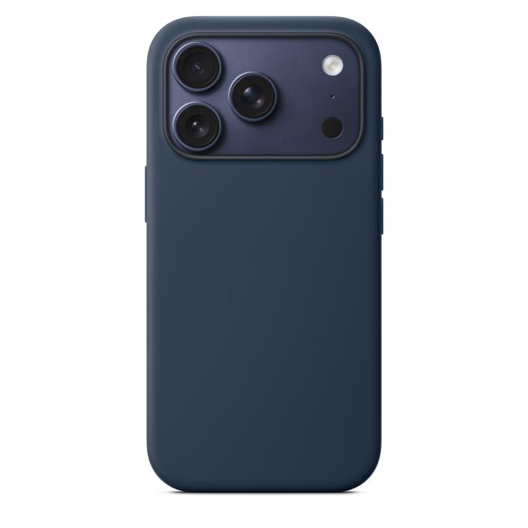 For iPhone 17 Pro Max Official Lanyard Hole Liquid Silicone Phone Case(Midnight)
