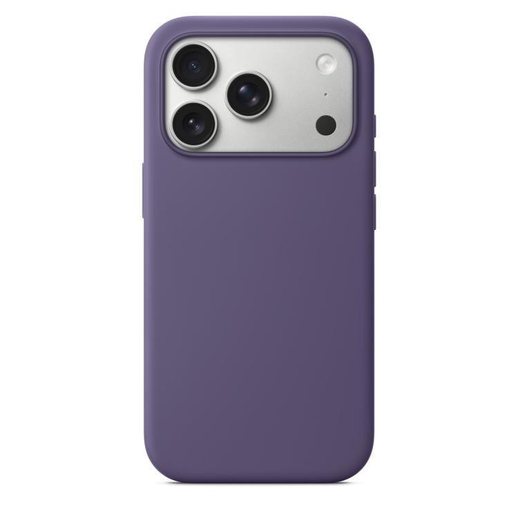 For iPhone 17 Pro Max Official Lanyard Hole Liquid Silicone Phone Case(Purple)