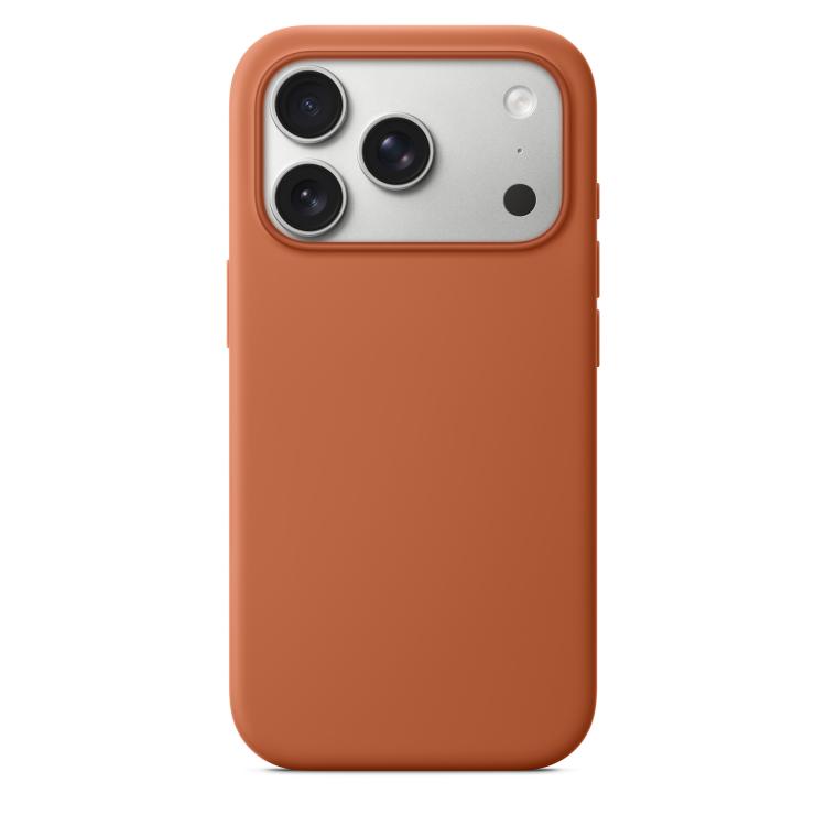 For iPhone 17 Pro Max Official Lanyard Hole Liquid Silicone Phone Case(Terracotta)