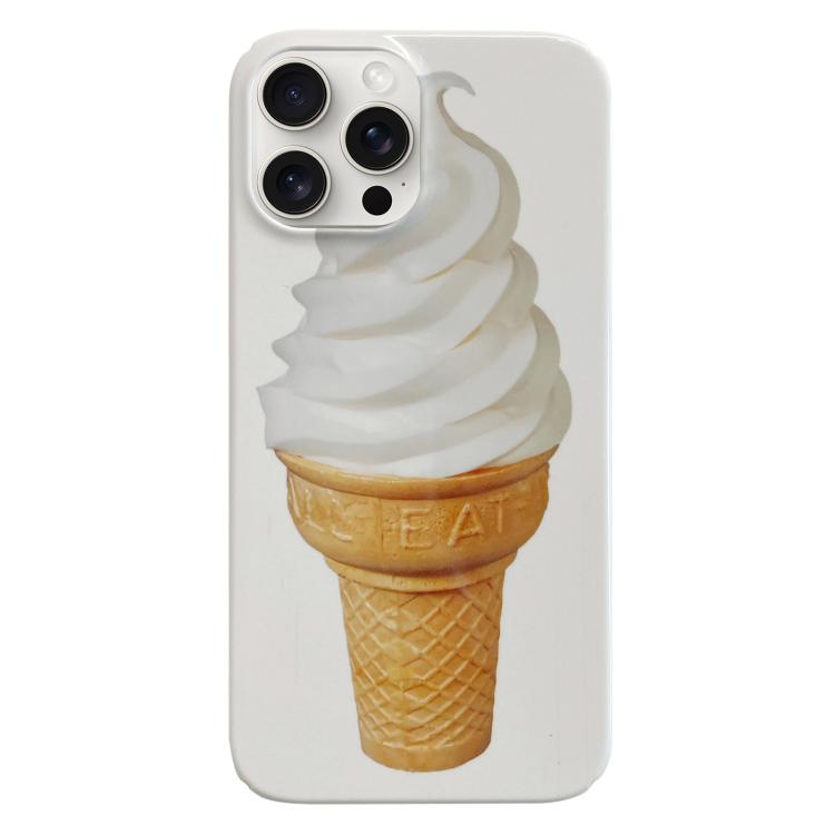 For iPhone 17 Pro Max Painted Pattern PC Phone Case(Ice Cream)