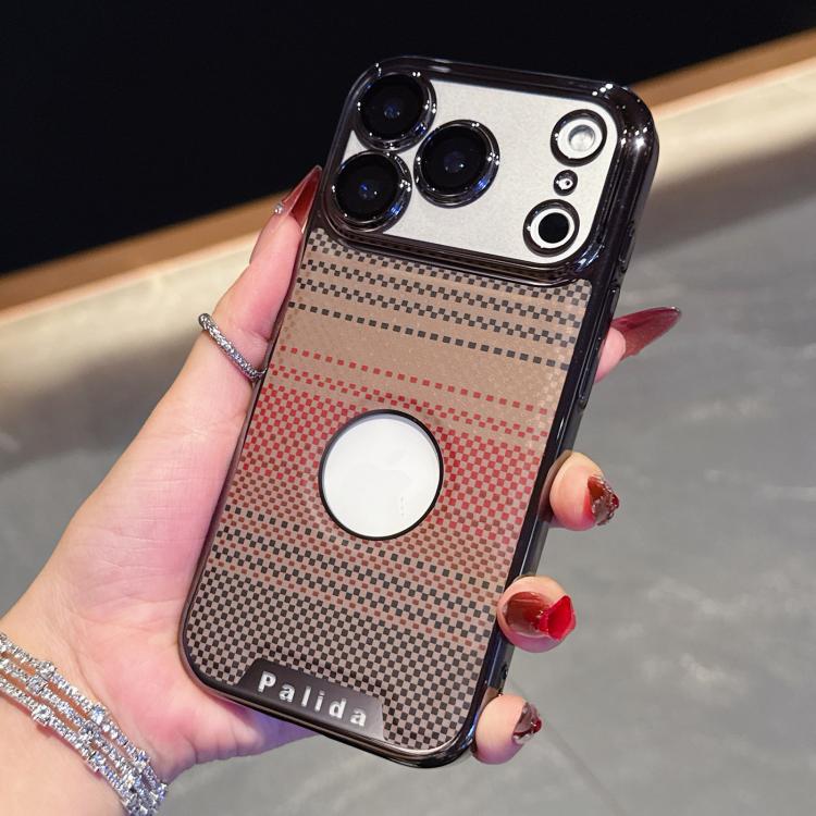 For iPhone 17 Pro Max Palida Electroplated Kevlar Texture Shockproof Phone Case(Dusk)