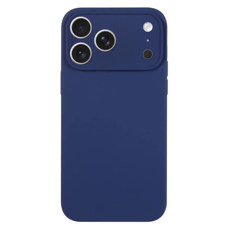 For iPhone 17 Pro Max Pure Color Liquid Silicone Fine Pore Phone Case(Royal Blue)