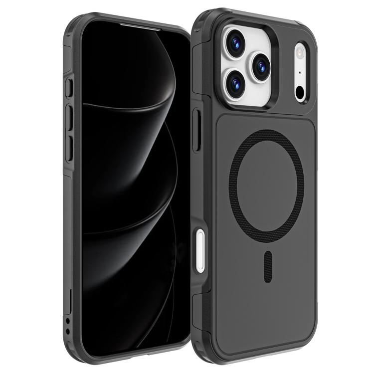 For iPhone 17 Pro Max RedPepper Armor Magsafe PC Hybrid TPU Phone Case(Black)