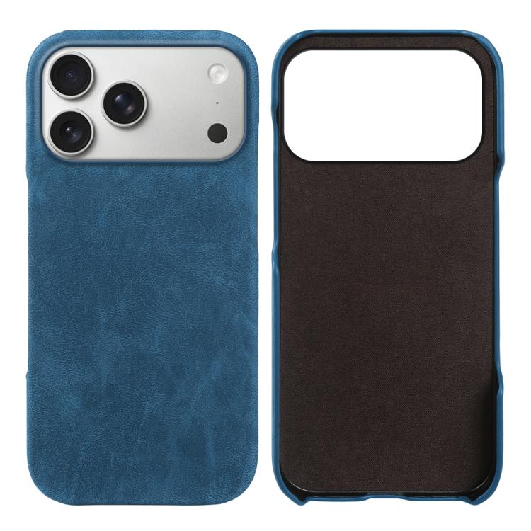 For iPhone 17 Pro Max Retro-skin Magnetic Vegan Leather Back Phone Case(Deep Blue)